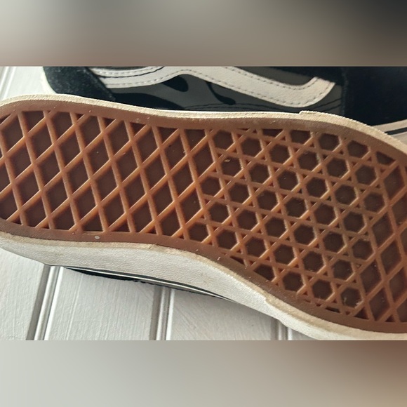 VANS Off the Wall black suede shoes youth size 13 - Picture 4 of 7